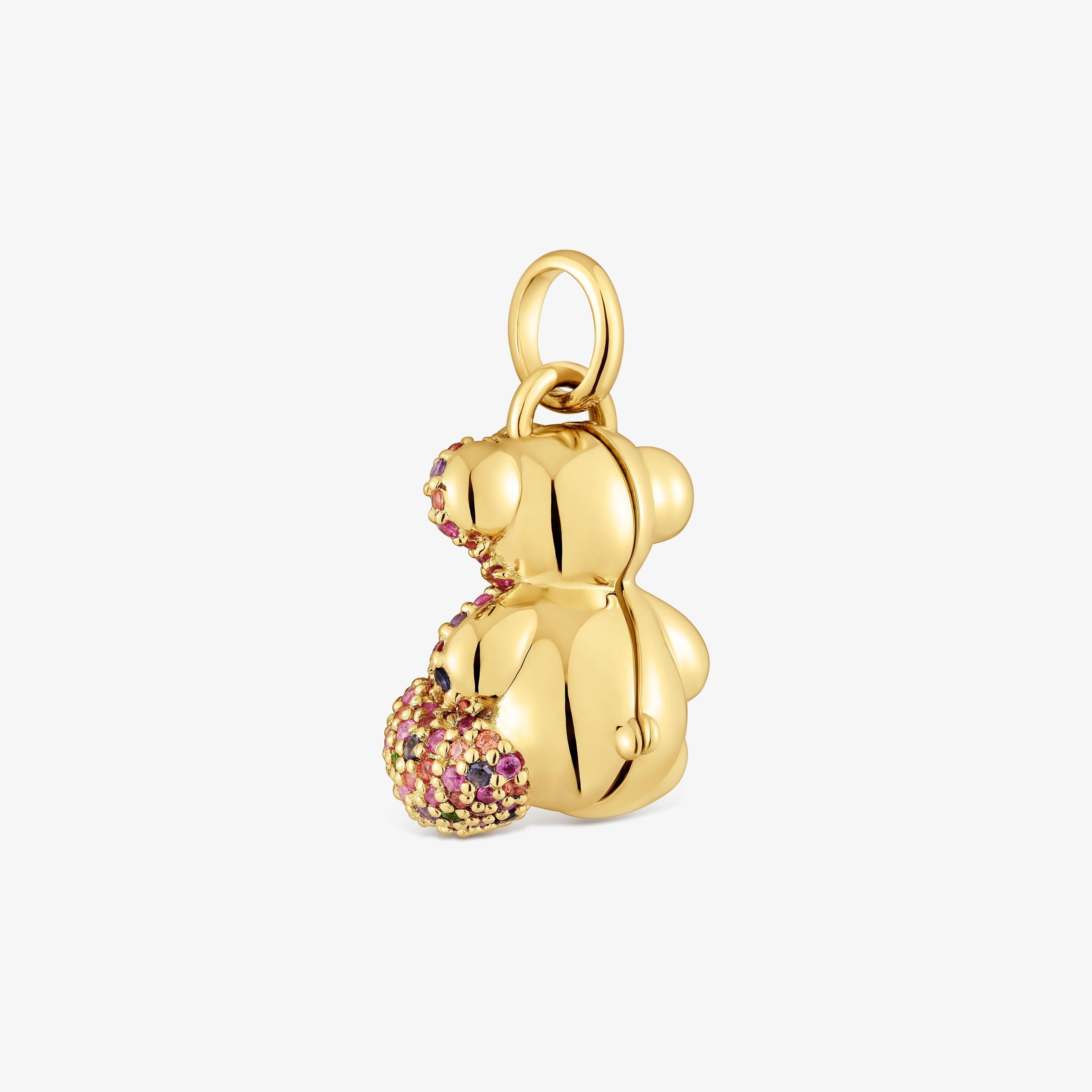 Pendant with 18K gold vermeil and gemstones My Other Half