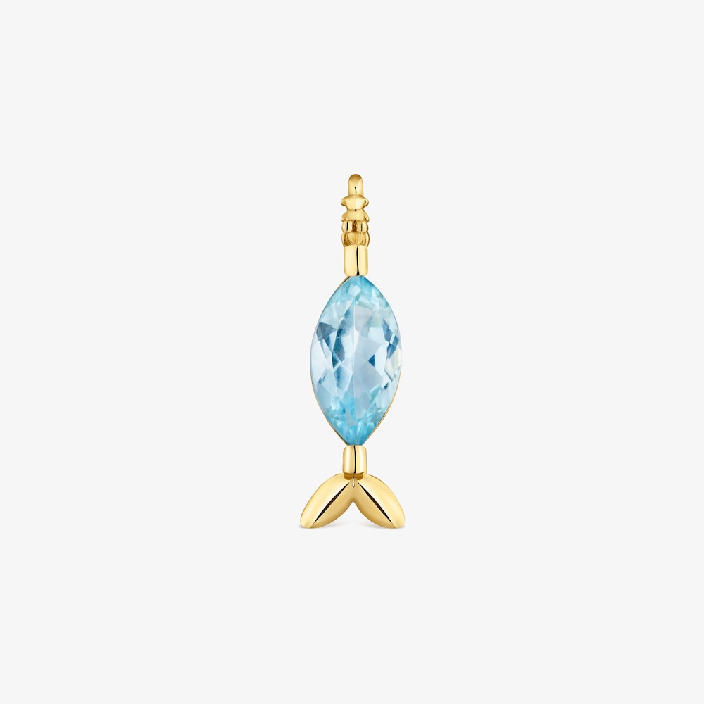 Colgante de oro de 14&nbsp;kt y topacio Medallions