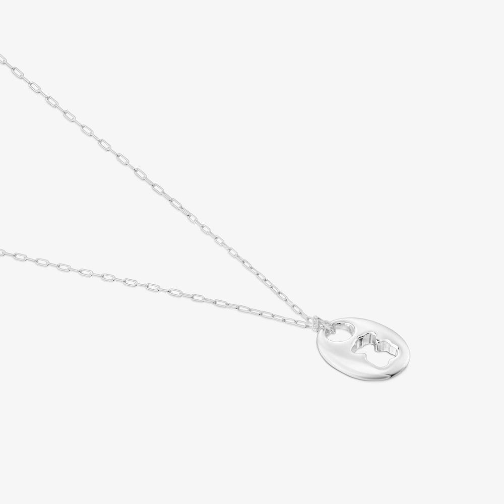 Collar de plata Calabrote Oso