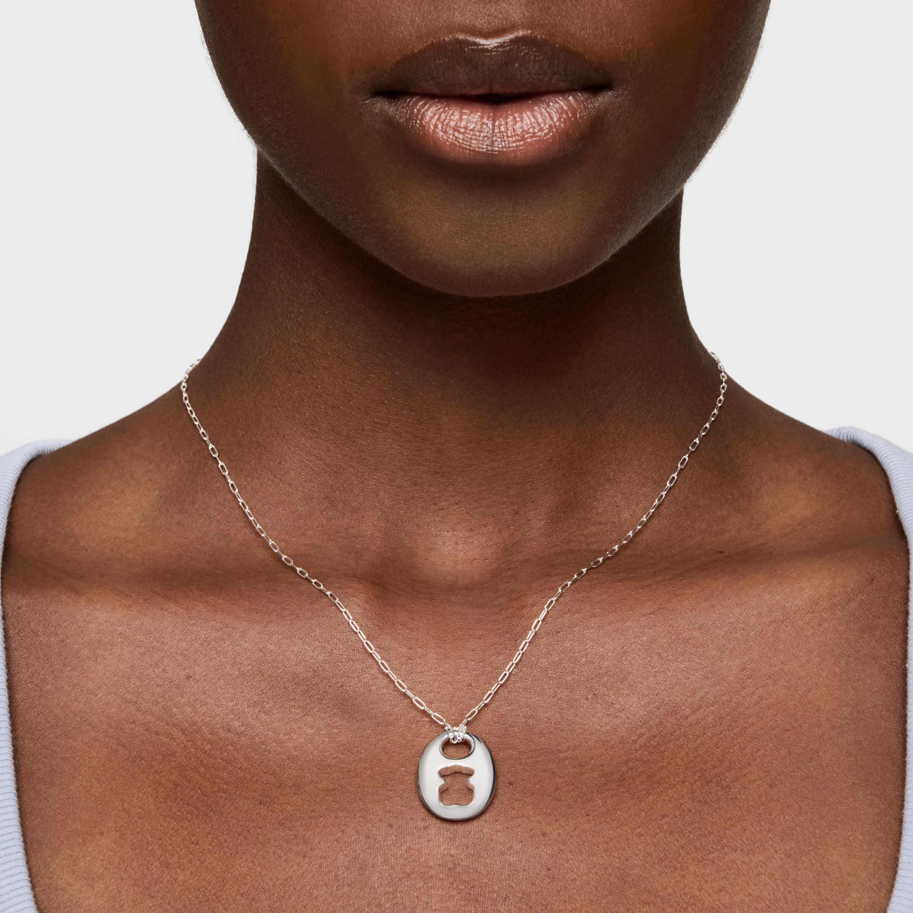 Silver Necklace Calabrote Bear