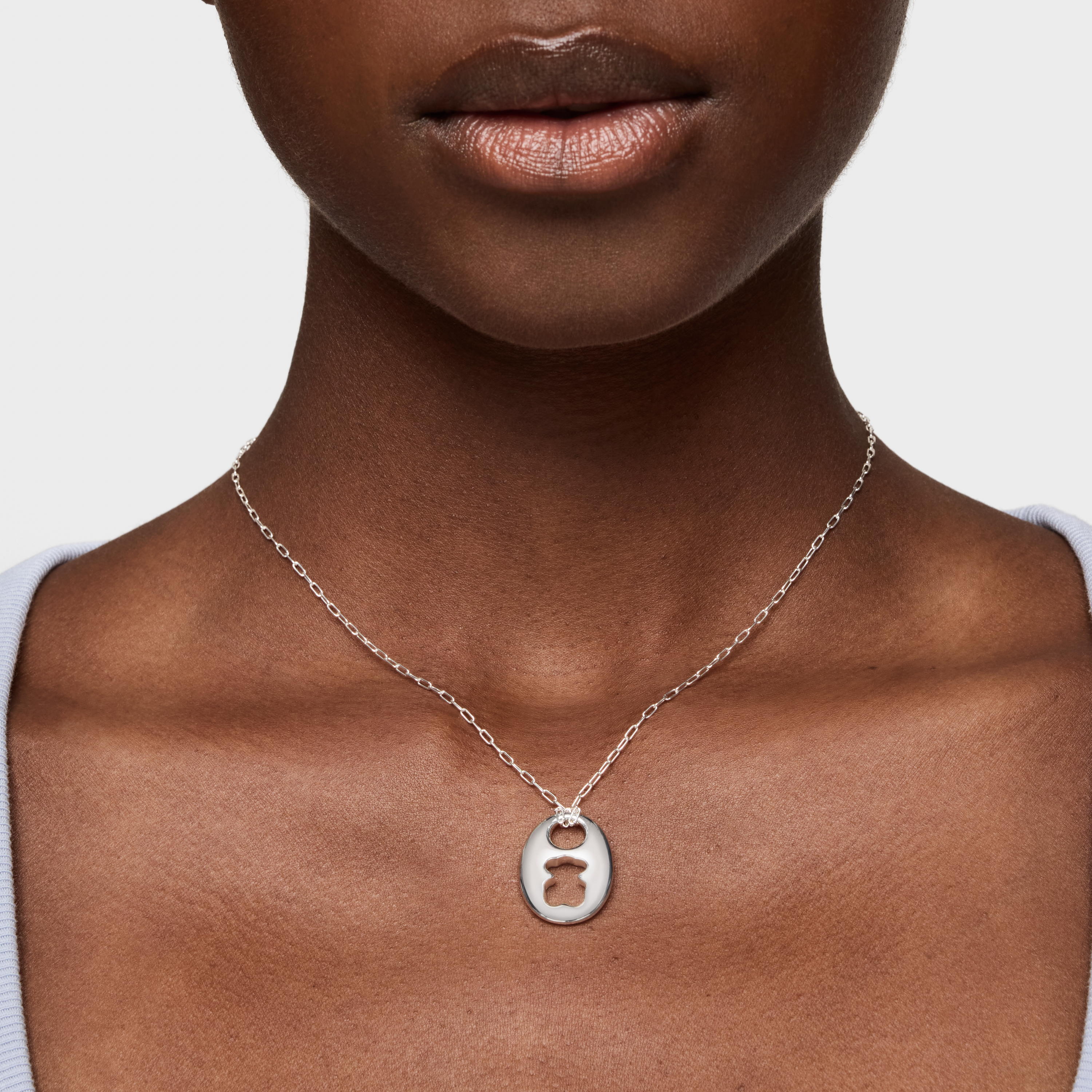 Silver Necklace Calabrote Bear