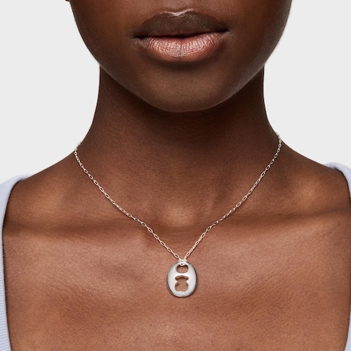 Collar de plata Calabrote Oso