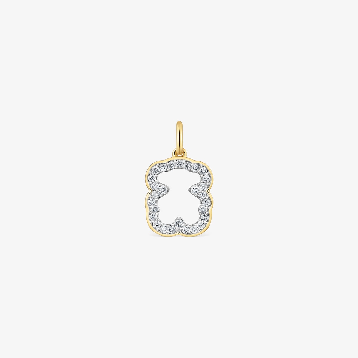 Tous - Colgante Oso De Oro De 14 Kt Y Diamantes Medallions - Transparente