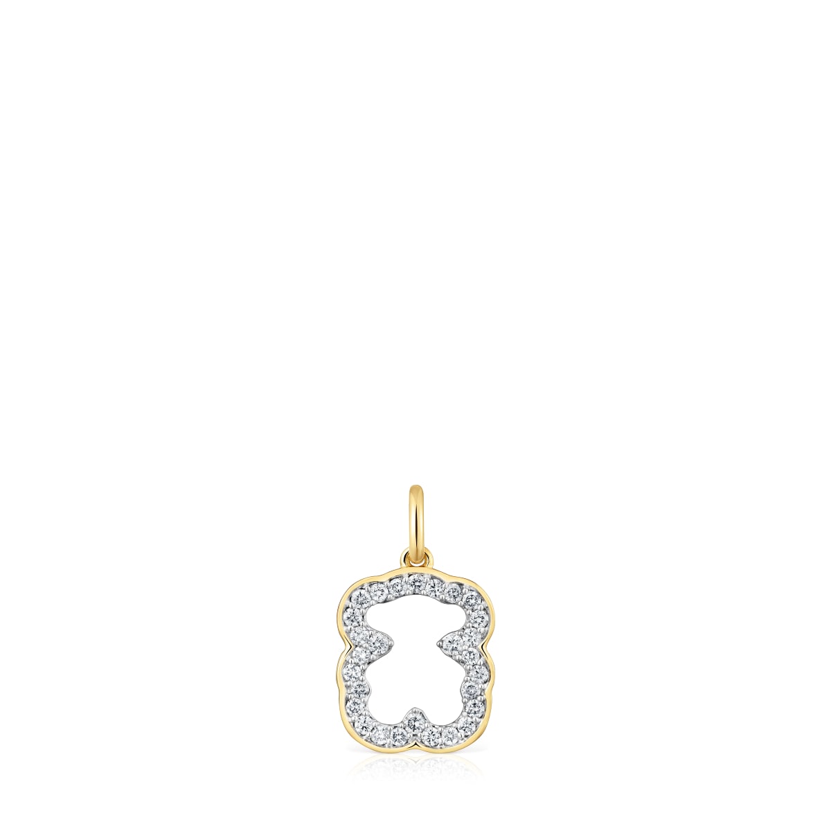 Tous - Colgante Oso De Oro De 14 Kt Y Diamantes Medallions - Transparente