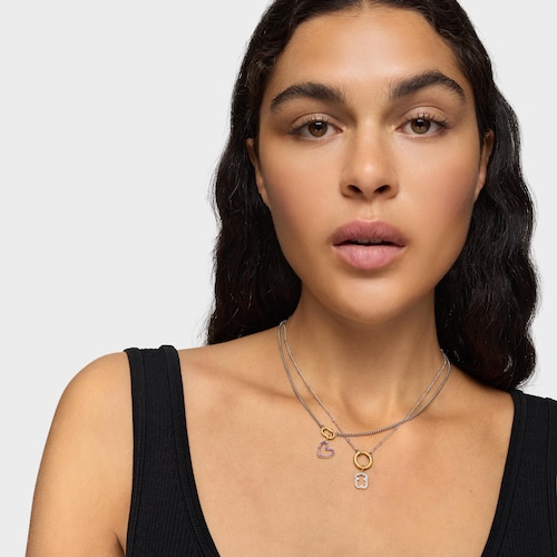 Colgante oso de oro de 14 kt y diamantes Medallions