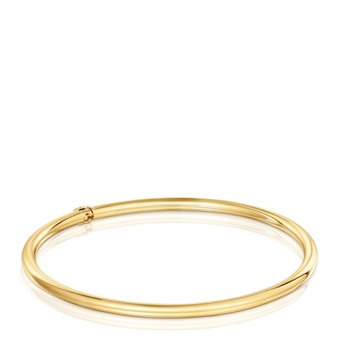 Pulsera esclava con baño de oro de 18 kt sobre plata Hold