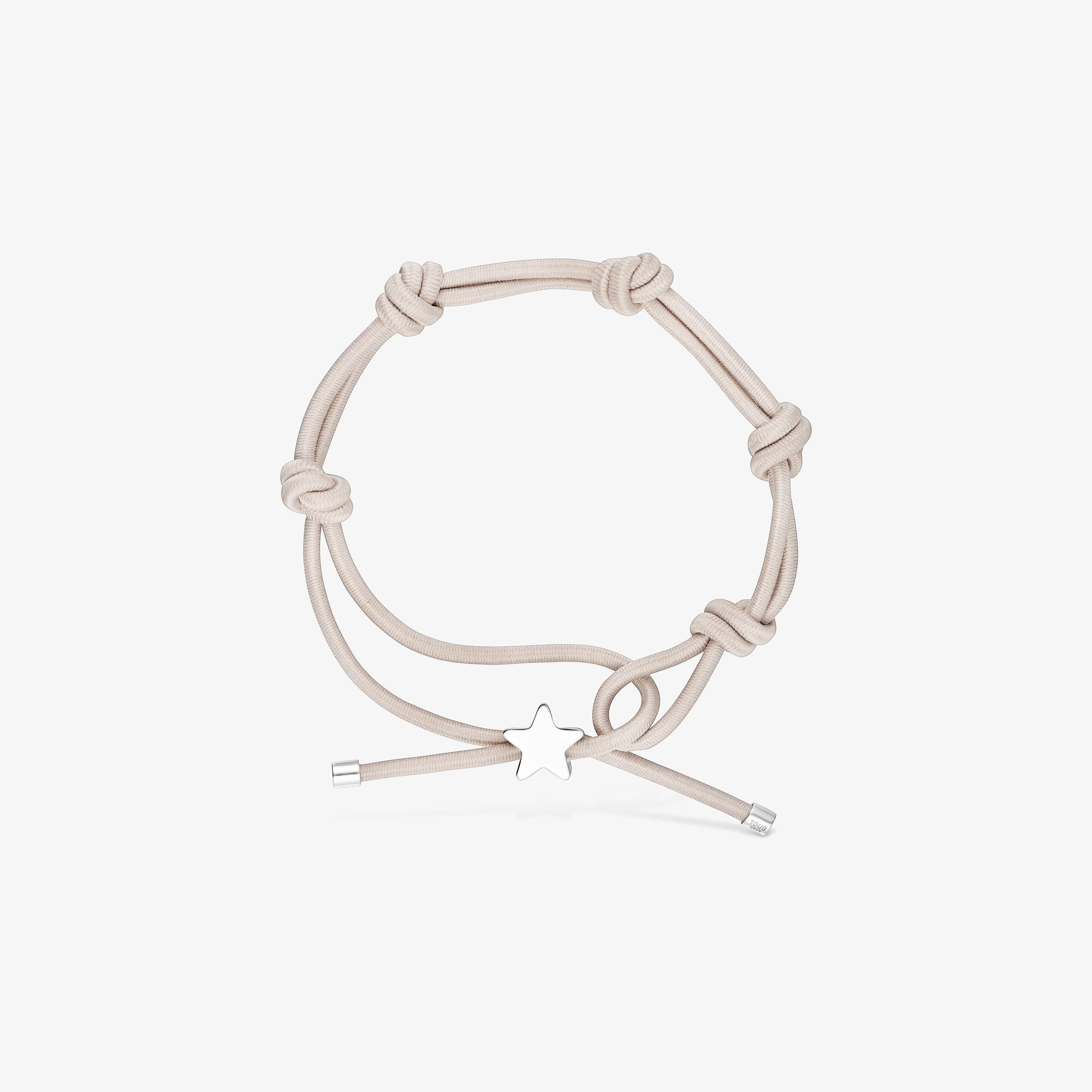 Gray elastic Bracelet and silver star Sweet Dolls