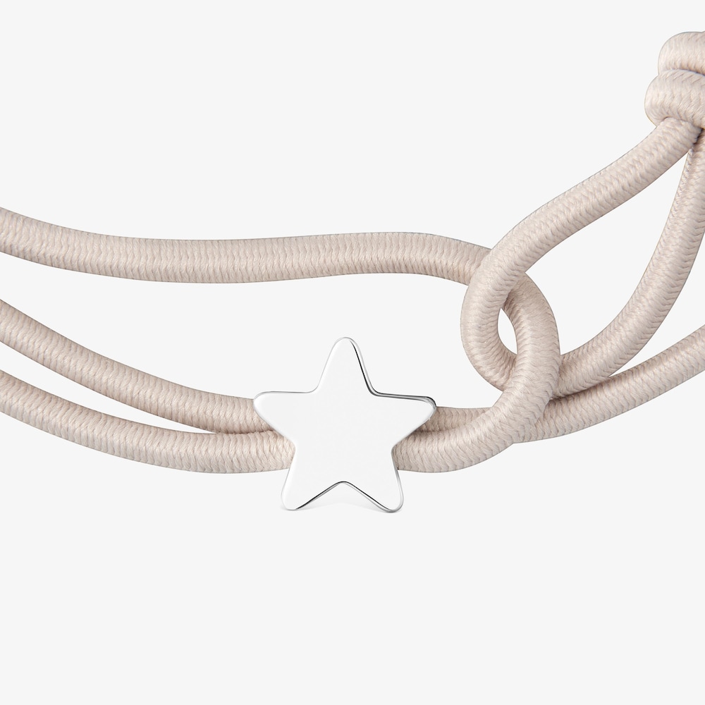 Gray elastic Bracelet and silver star Sweet Dolls