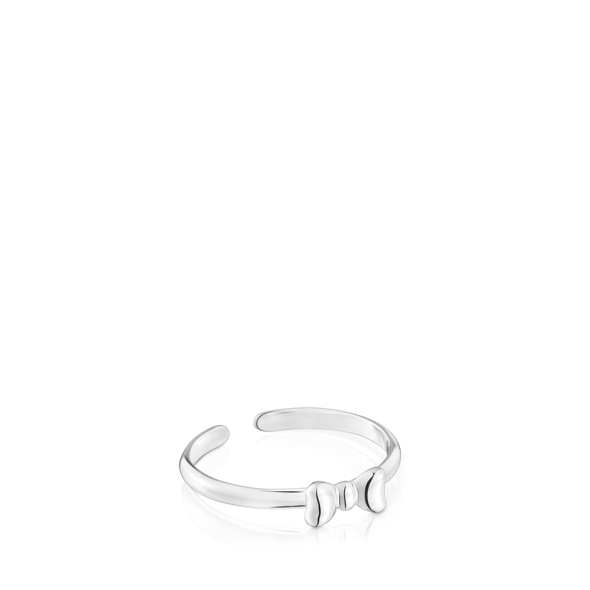 Tous - Claws Ring De Plata Motivo Lazo Tous Ribbon Talla U