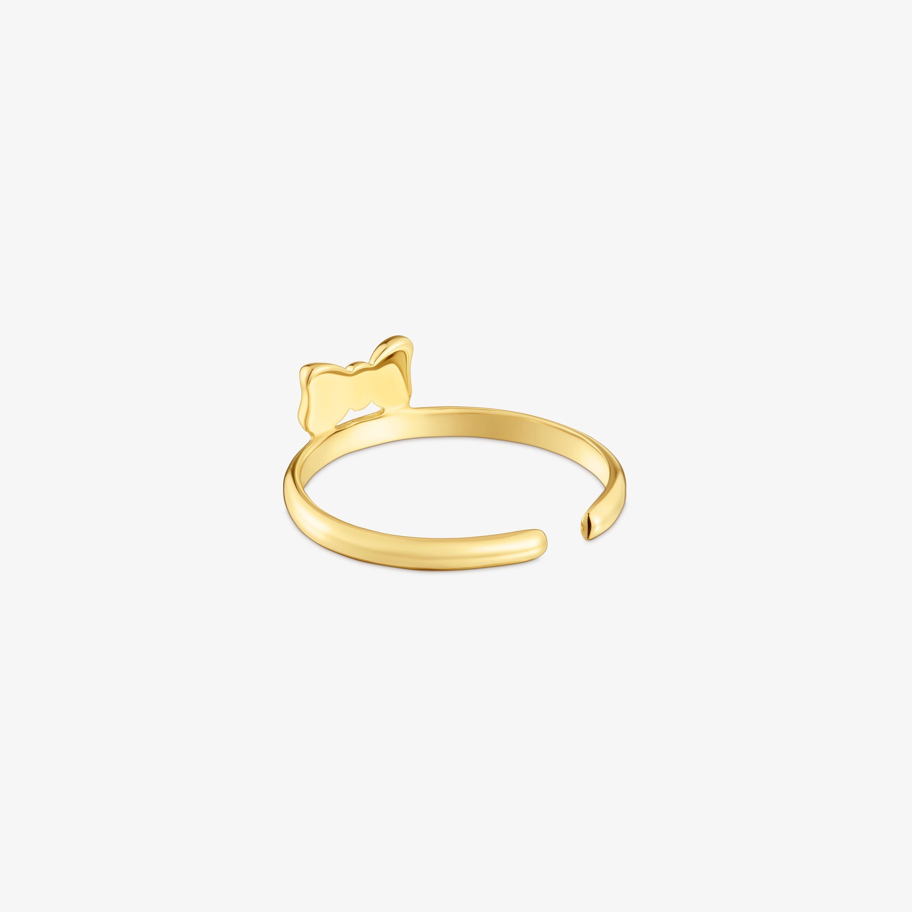 Nail ring with 18K gold vermeil and bow motif TOUS Ribbon