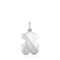 Silver bear Pendant Icon Metal