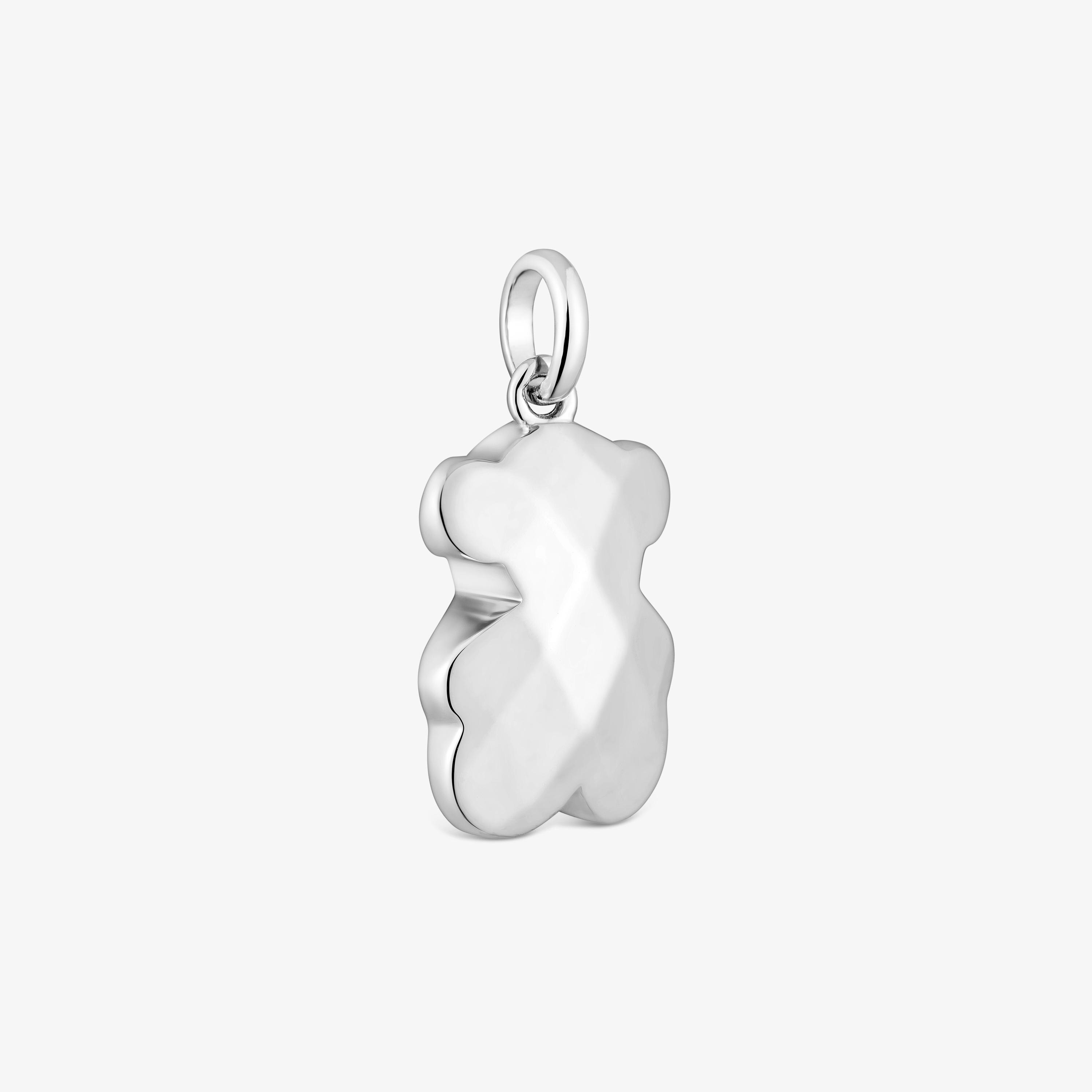 Silver bear Pendant Icon Metal