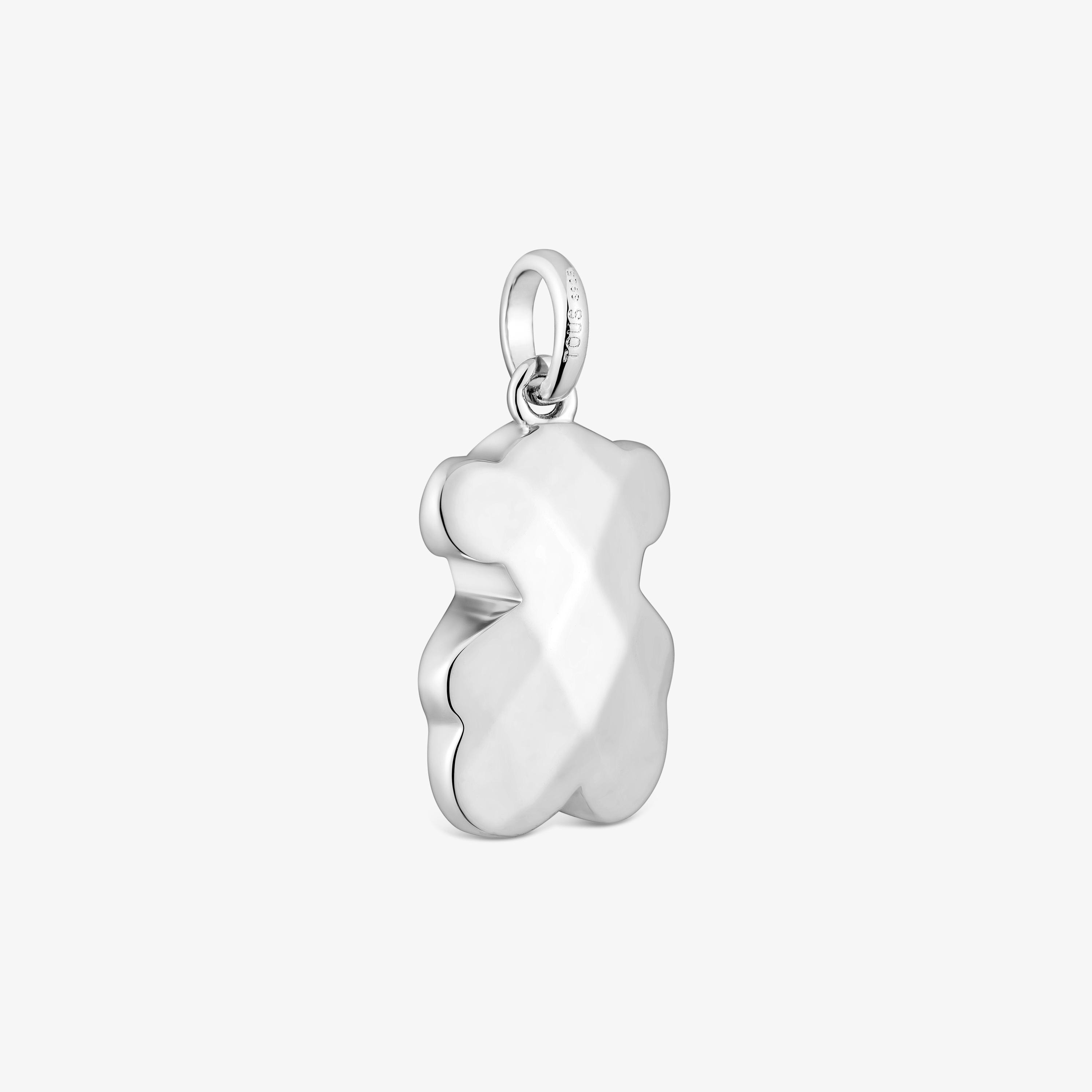Silver bear Pendant Icon Metal