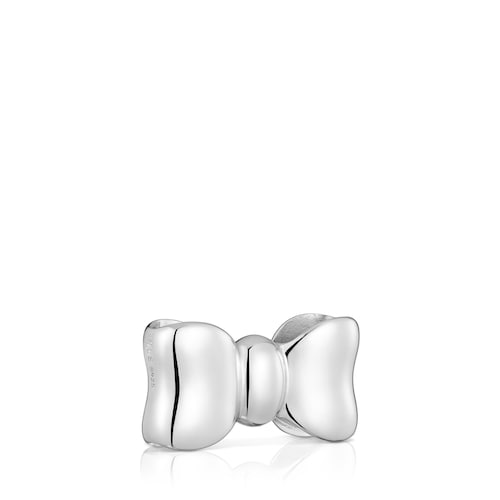 25 mm silver bow Pendant TOUS Ribbon