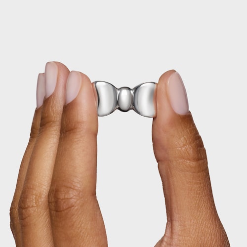 Colgante lazo de plata 25 mm TOUS Ribbon