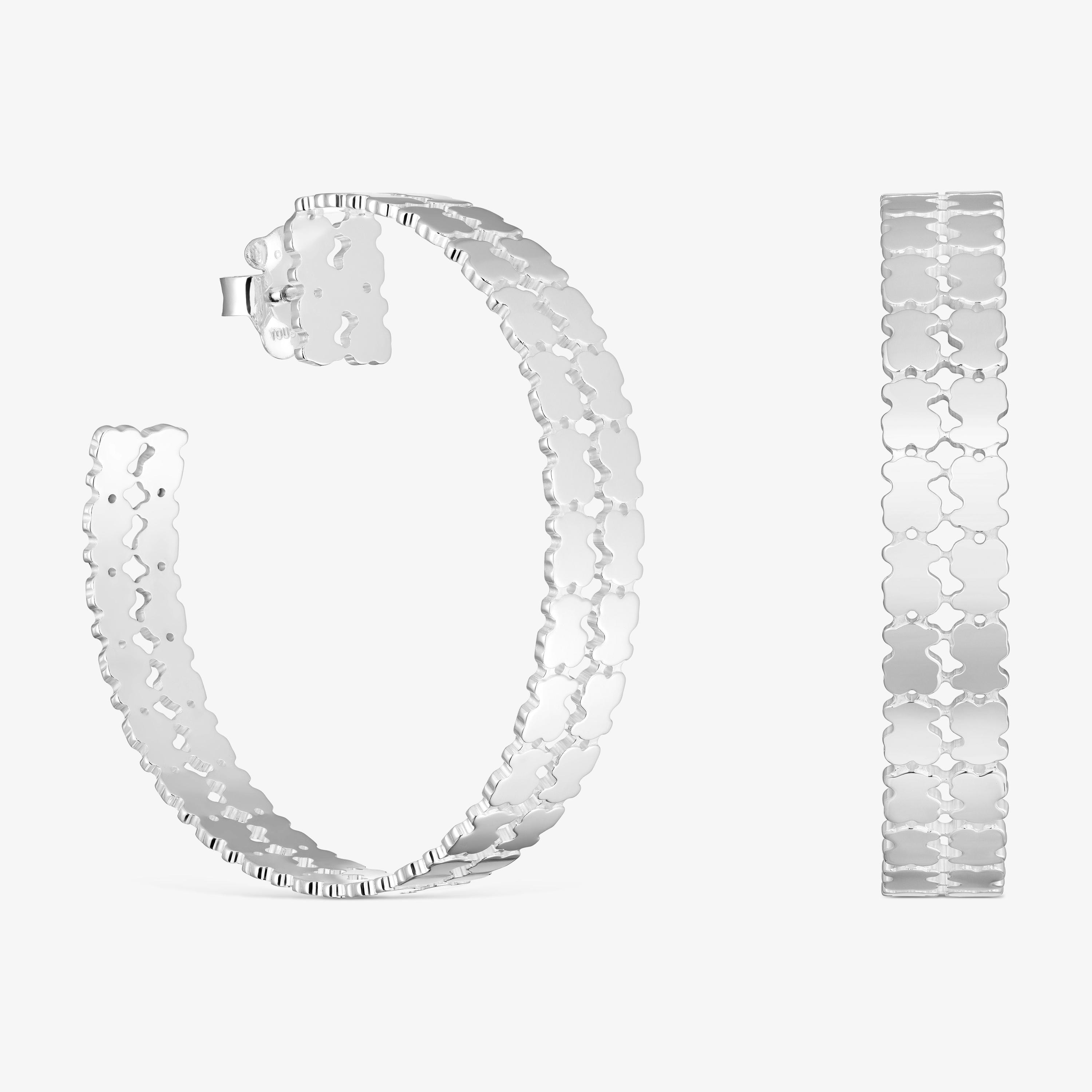 mm silver Hoop earrings TOUS Sweet 40s