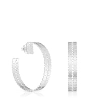 45 mm silver Hoop earrings TOUS Sweet 40s