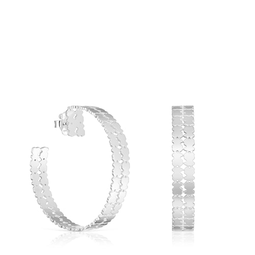 Pendientes aro de plata 45 mm TOUS Sweet 40s