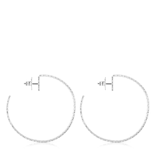 Pendientes aro de plata 45 mm TOUS Sweet 40s
