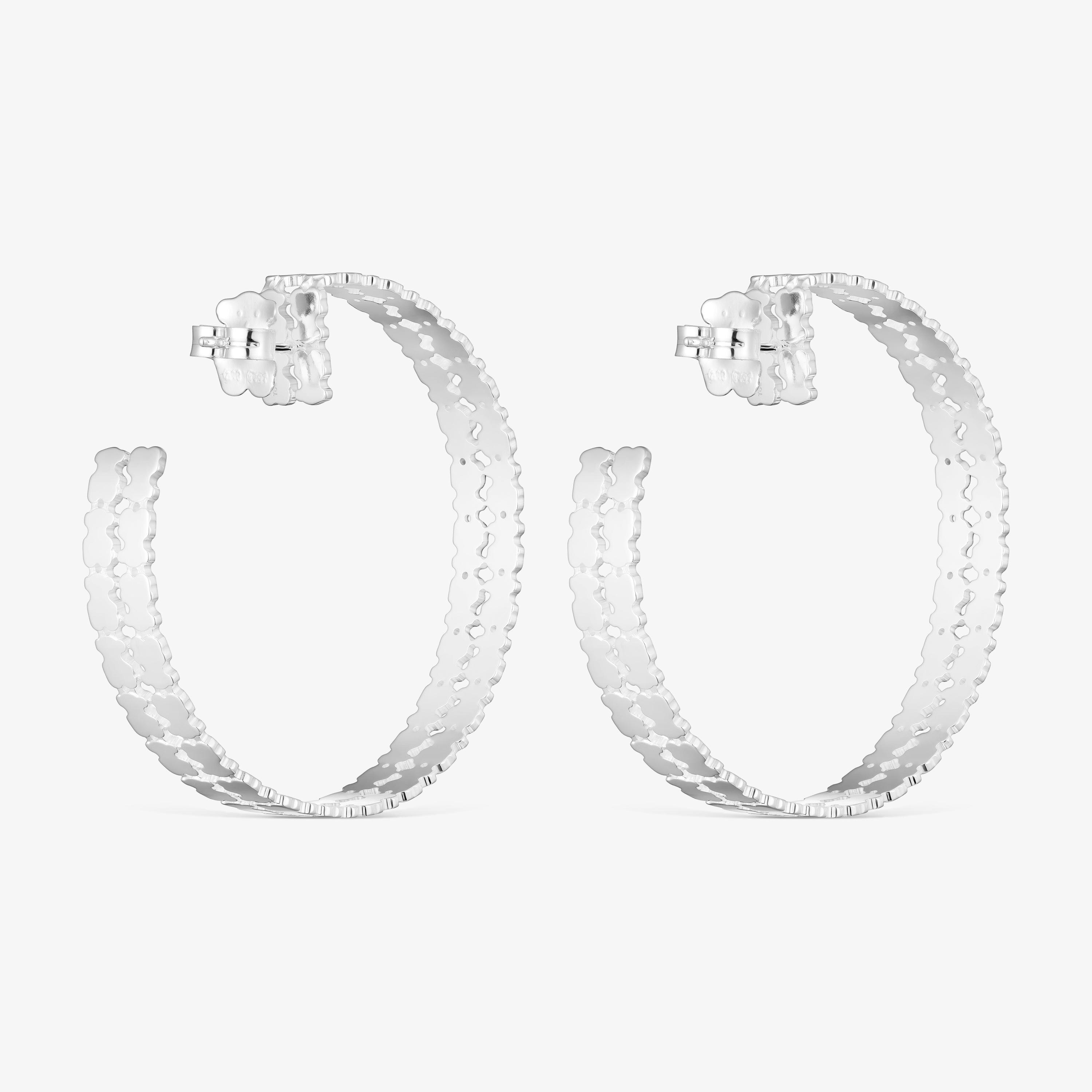 mm silver Hoop earrings TOUS Sweet 40s