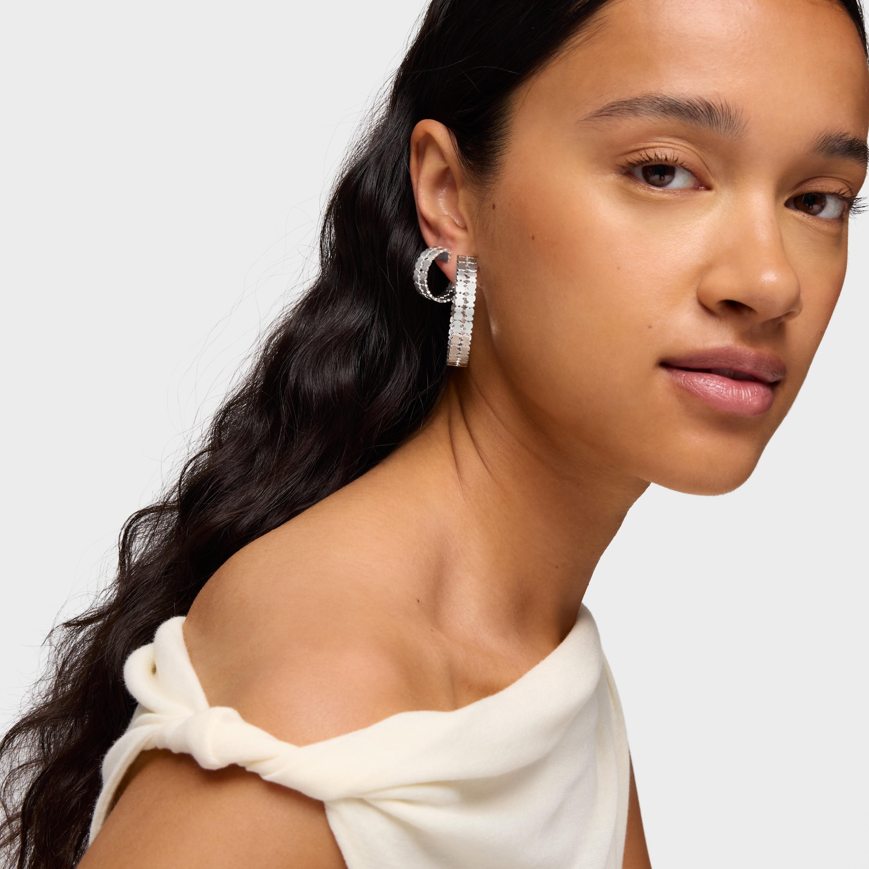 mm silver Hoop earrings TOUS Sweet 40s