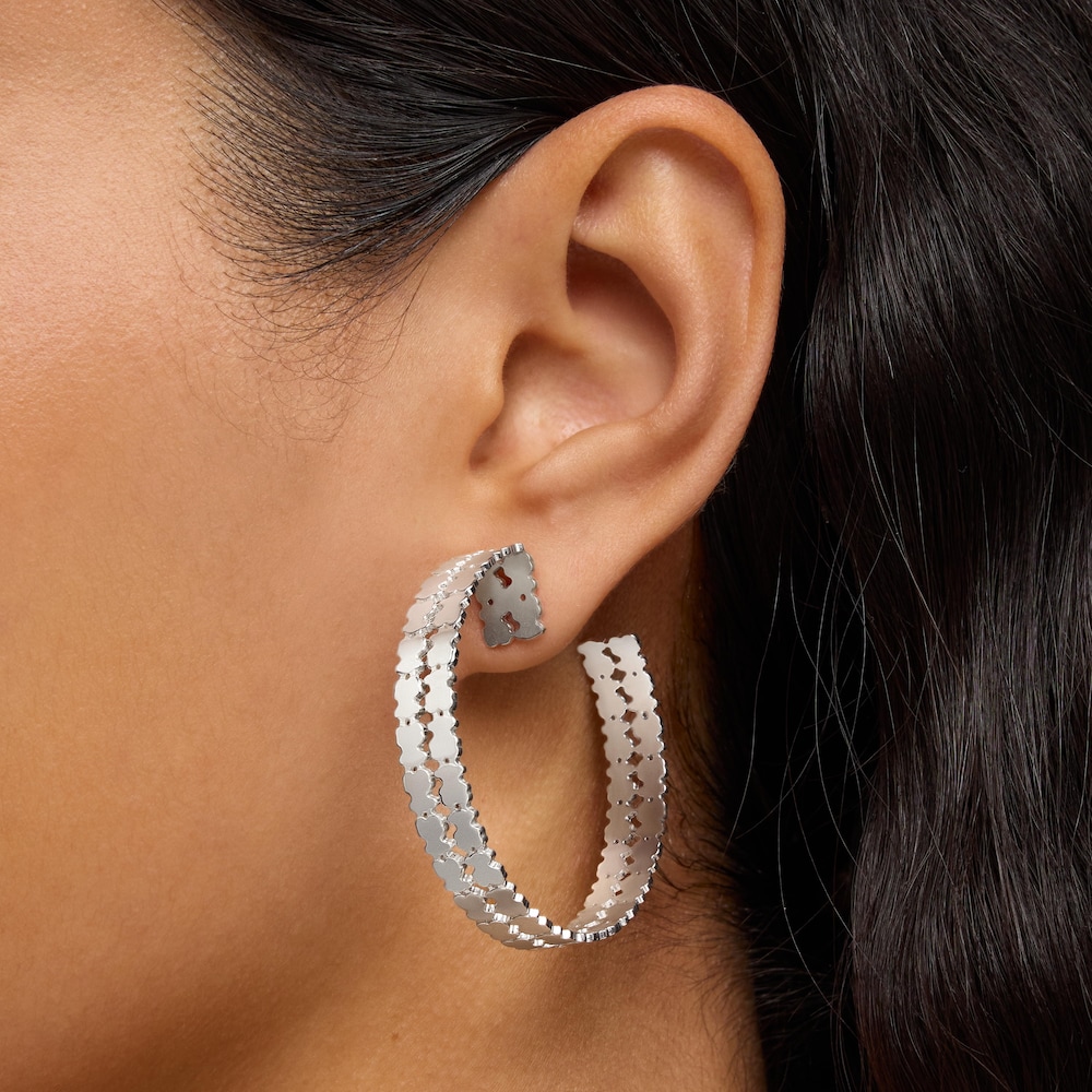 45 mm silver Hoop earrings TOUS Sweet 40s