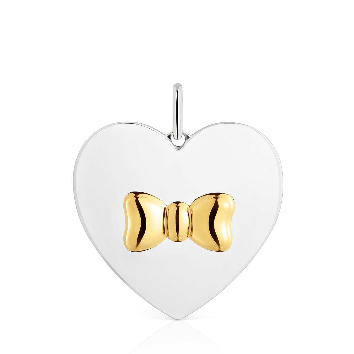 Tous - Colgante Corazón Motivo Lazo Bicolor Tous Ribbon - Bicolor