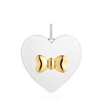 Two-tone bow-motif heart Pendant TOUS Ribbon
