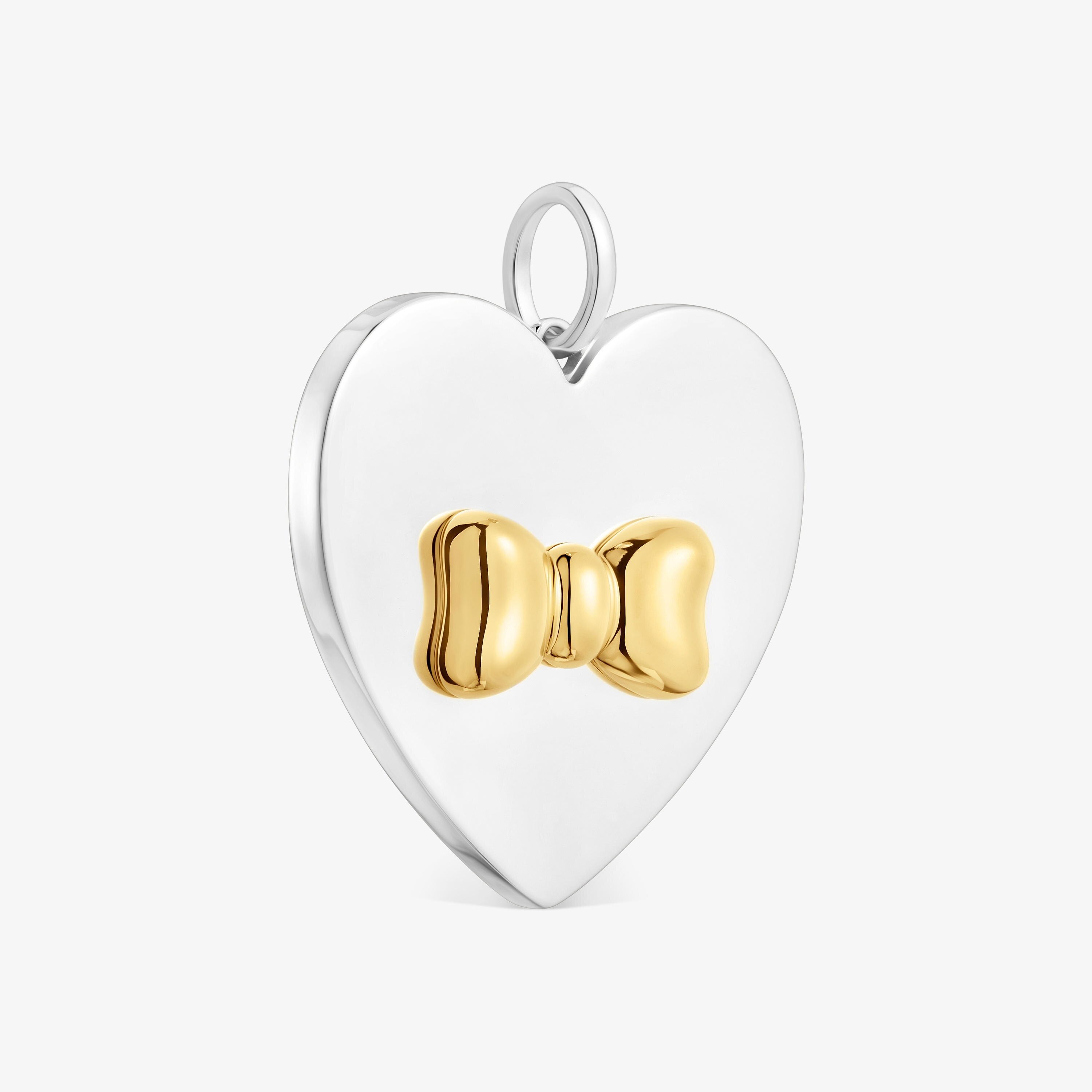 Two-tone bow-motif heart Pendant TOUS Ribbon