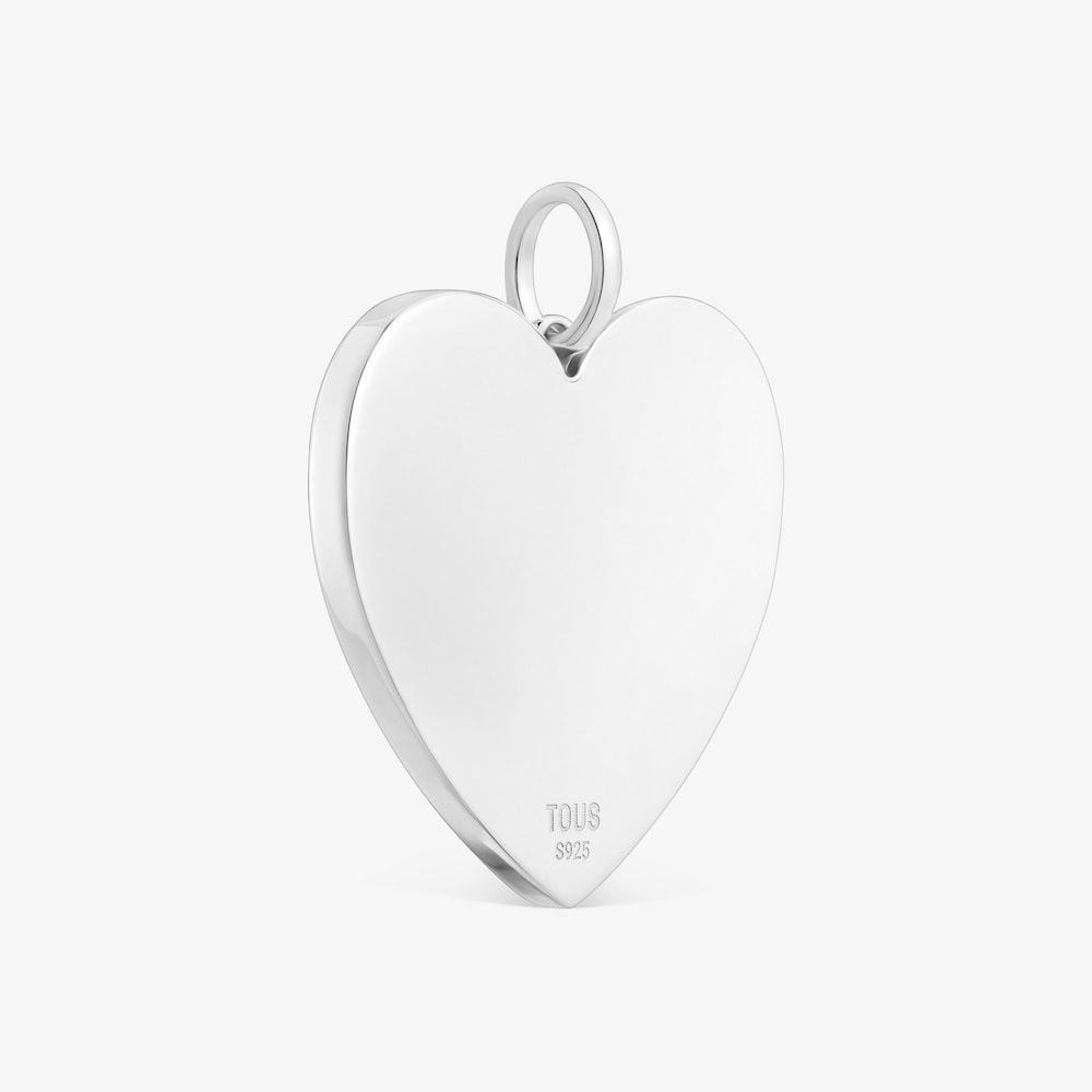 Dwukolorowy Wisiorek w kształcie serca z motywem kokardy TOUS Ribbon