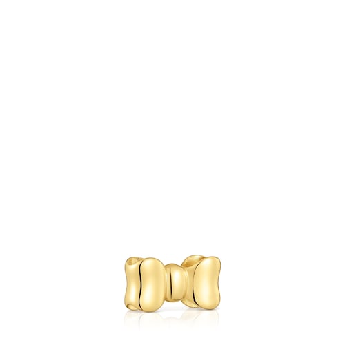 15 mm bow Pendant with 18kt gold plating over silver TOUS Ribbon