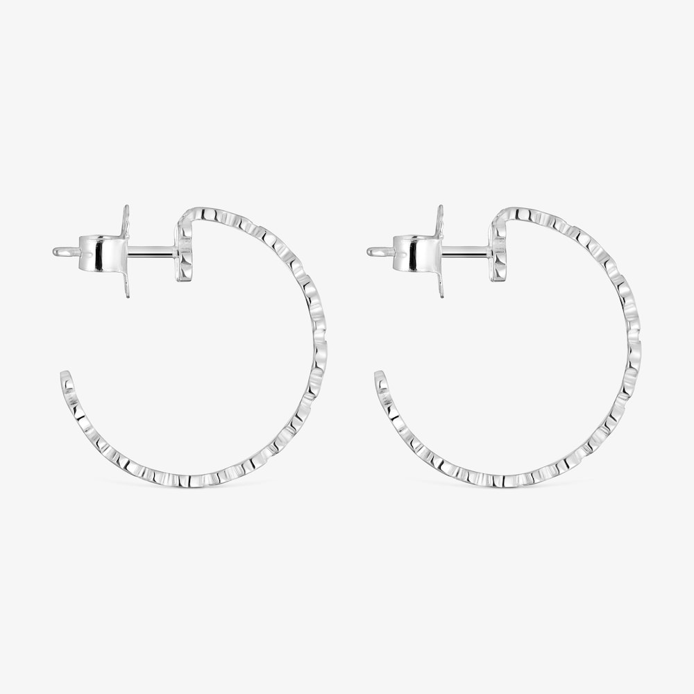 Stř&iacute;brn&eacute; Kruhov&eacute; n&aacute;u&scaron;nice o&nbsp;velikosti 22&nbsp;mm TOUS Sweet 40s