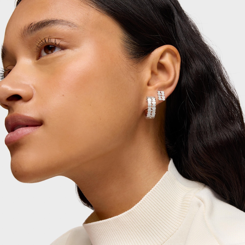 Stř&iacute;brn&eacute; Kruhov&eacute; n&aacute;u&scaron;nice o&nbsp;velikosti 22&nbsp;mm TOUS Sweet 40s