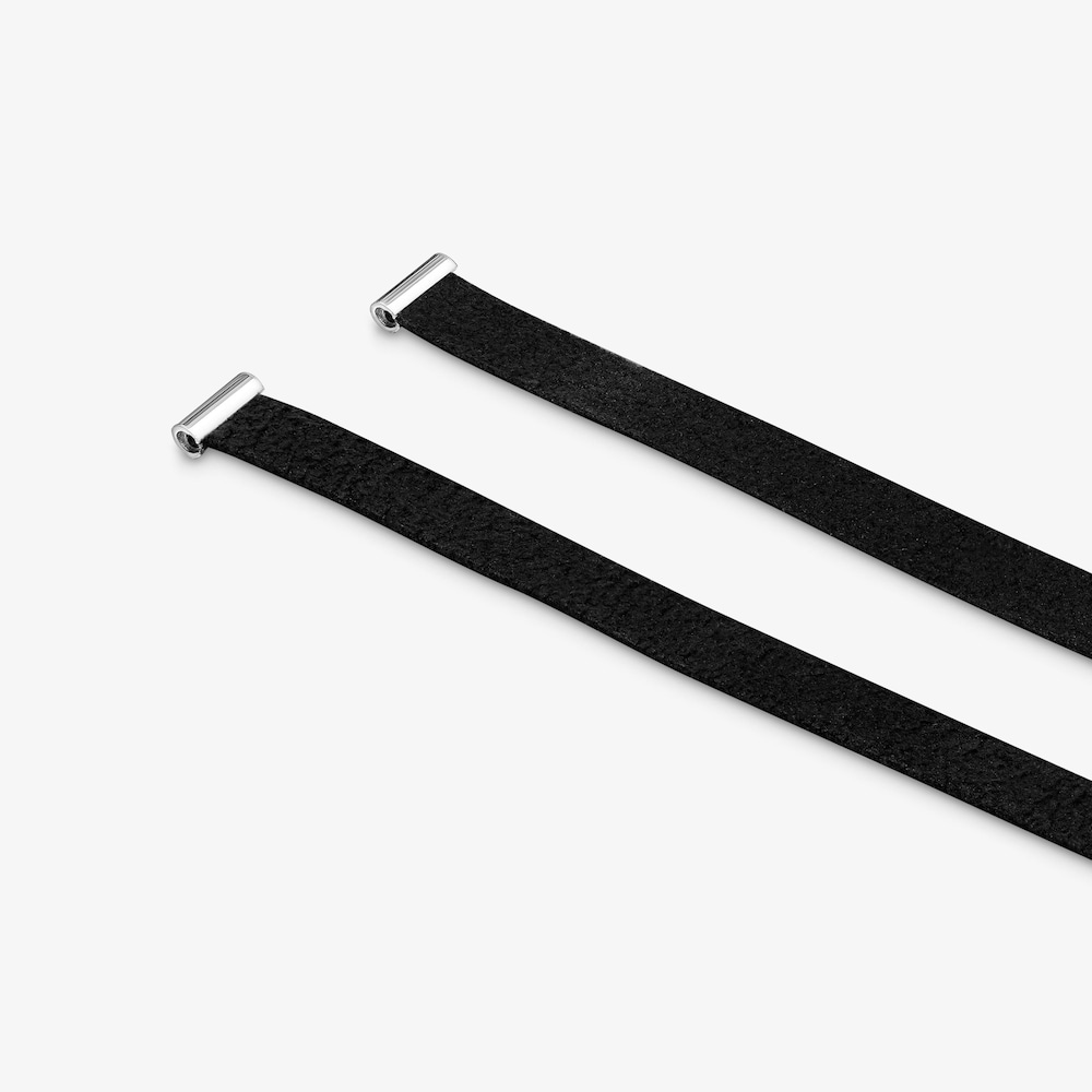 Suedette Choker with 25&nbsp;mm silver bow TOUS Ribbon