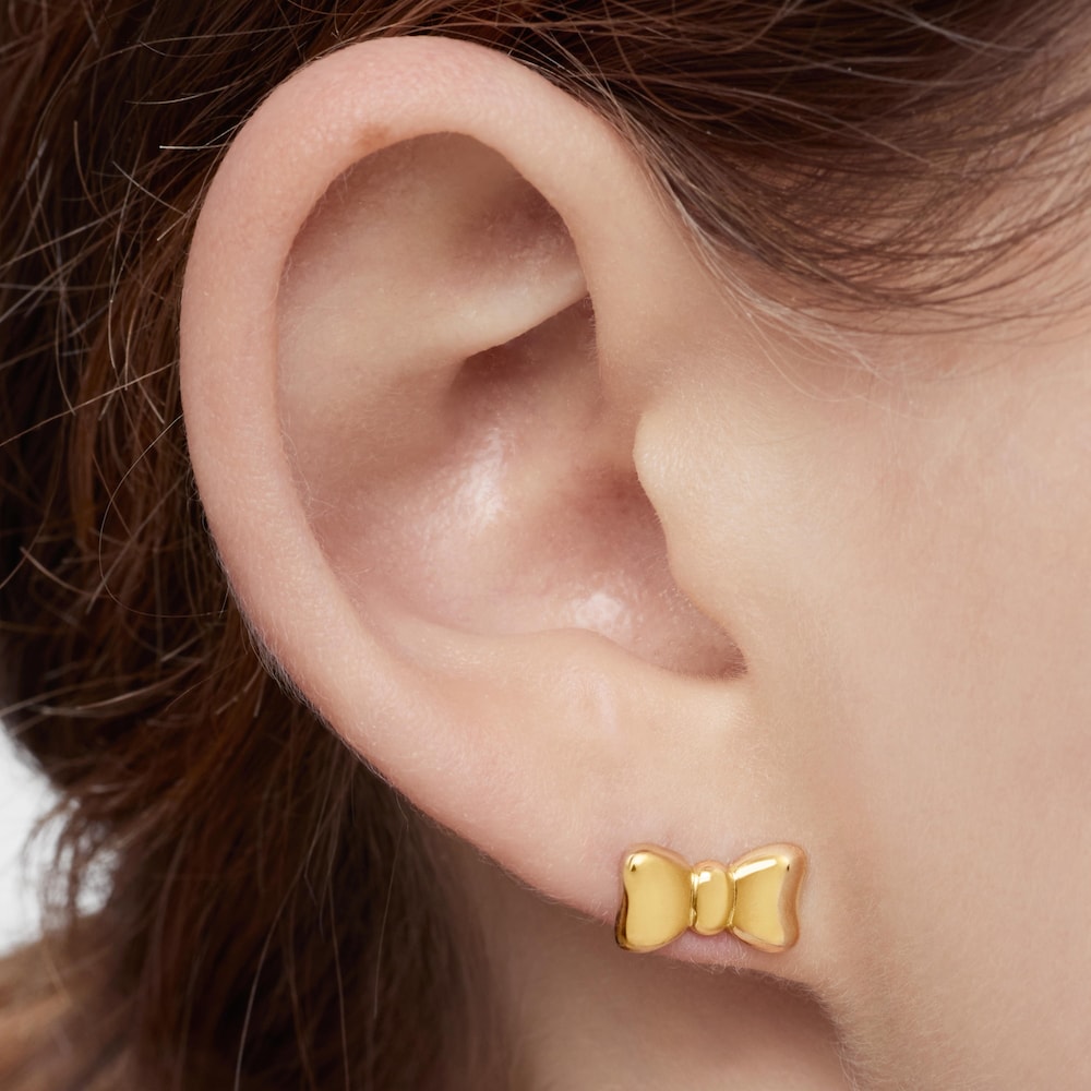 N&aacute;u&scaron;nice so stužkou s&nbsp;18&nbsp;kt pozl&aacute;ten&iacute;m na striebre TOUS Ribbon