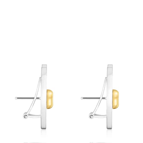 Twotone bowmotif heart Earrings TOUS Ribbon