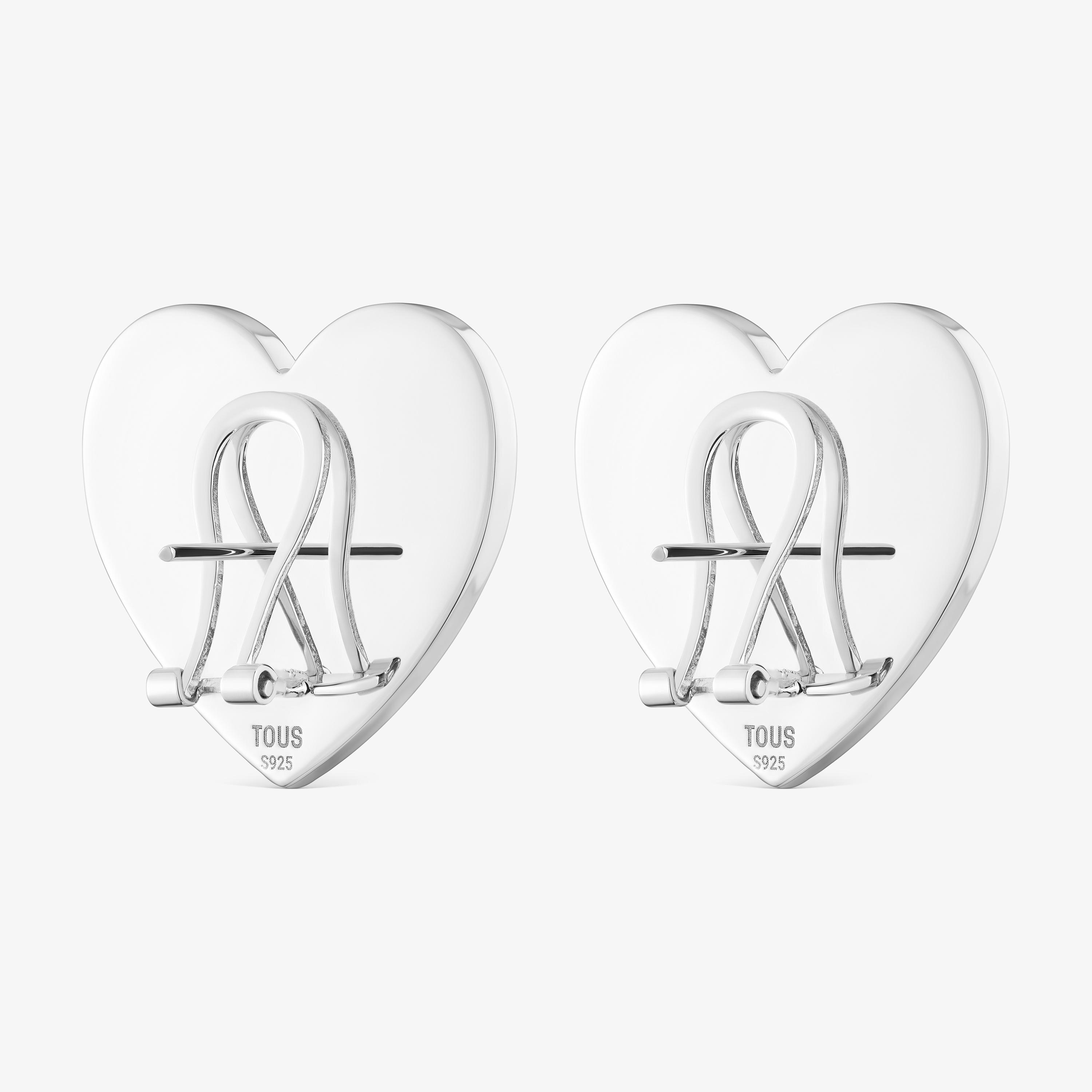 Two-tone bow-motif heart Earrings TOUS Ribbon