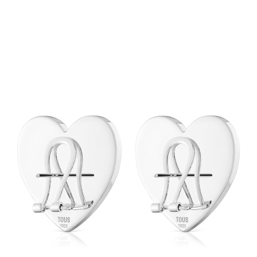 Twotone bowmotif heart Earrings TOUS Ribbon