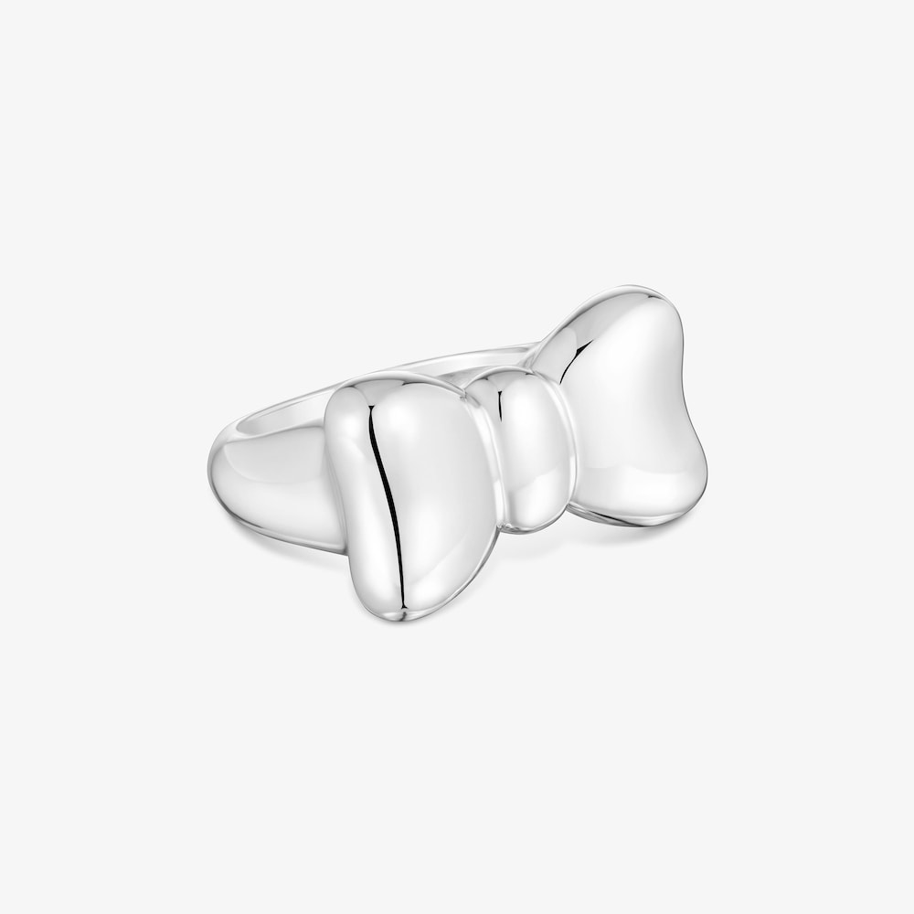 Srebrny Pierścionek z kokardą TOUS Ribbon