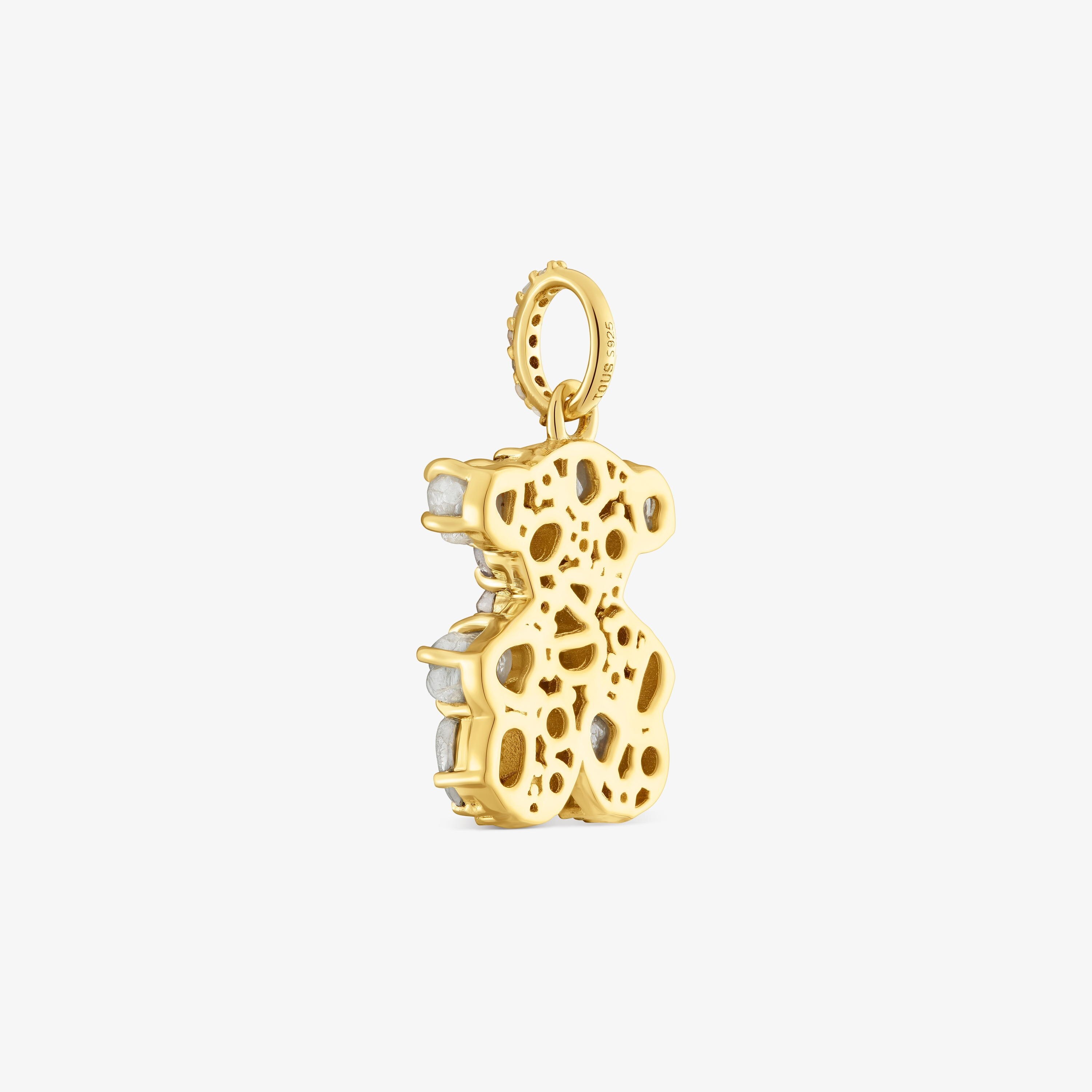 Bear Pendant with 18K gold vermeil and diamonds TOUS Sweet 40s