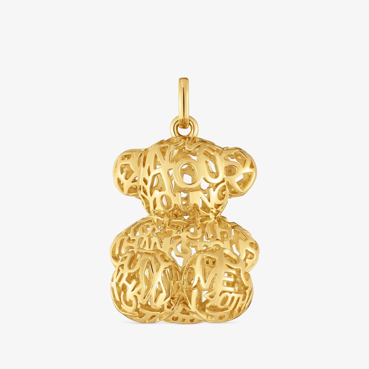 Tous - Colgante Oso Calado Con Baño De Oro 18 Kt Sobre Plata Bold Bear - Dorado