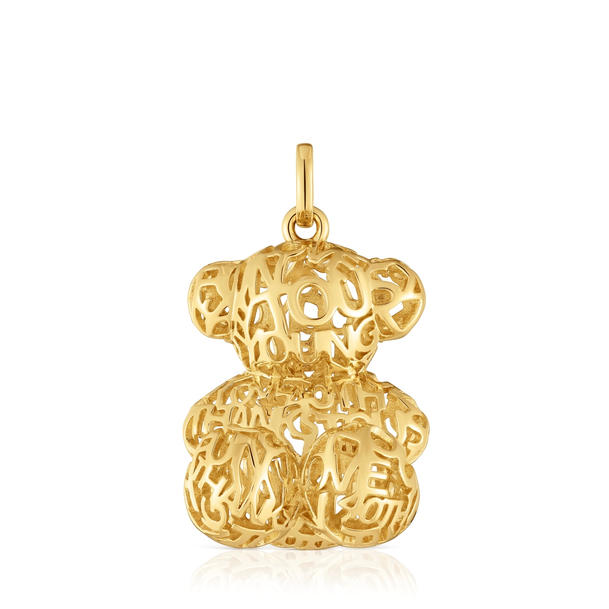 Tous - Colgante Oso Calado Con Baño De Oro 18 Kt Sobre Plata Bold Bear - Dorado