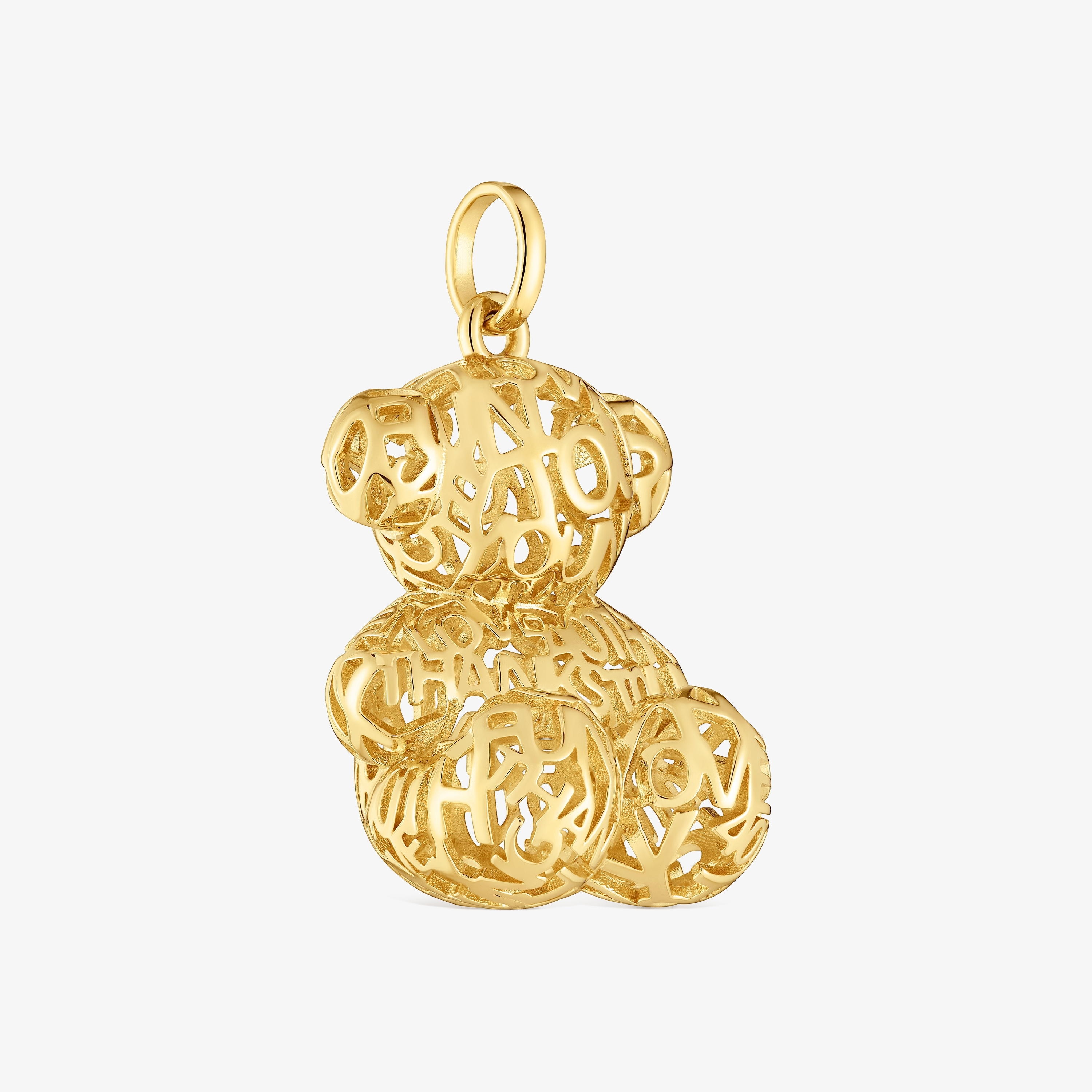 Openwork bear Pendant with 18K gold vermeil Bold Bear