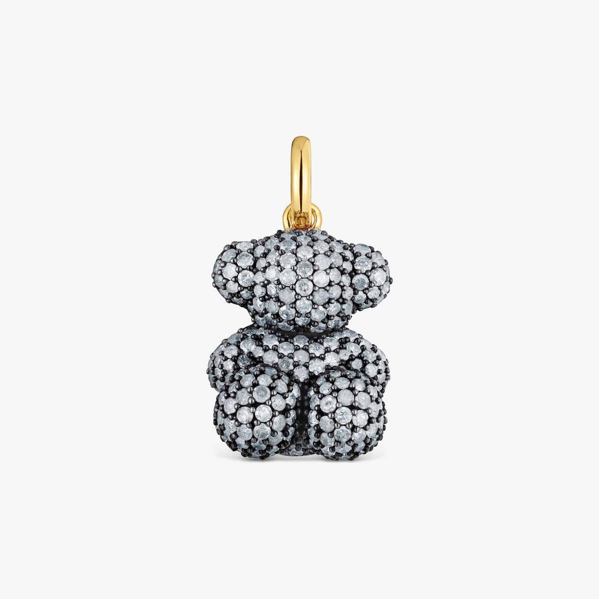 Tous - Colgante Oso Bicolor Y Diamantes Bold Bear - Negro