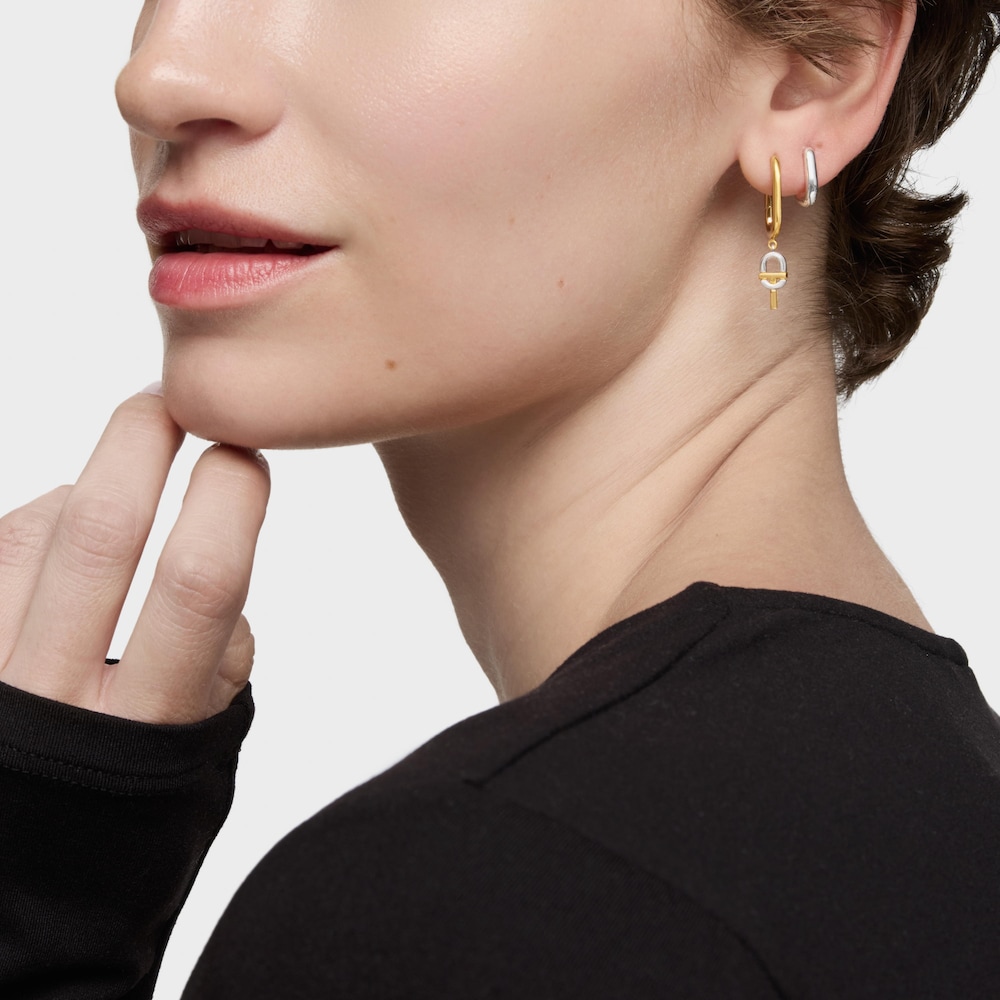 Short two-tone Hoop earrings TOUS MANIFESTO