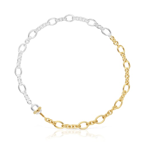 Collar cadena grande bicolor TOUS MANIFESTO