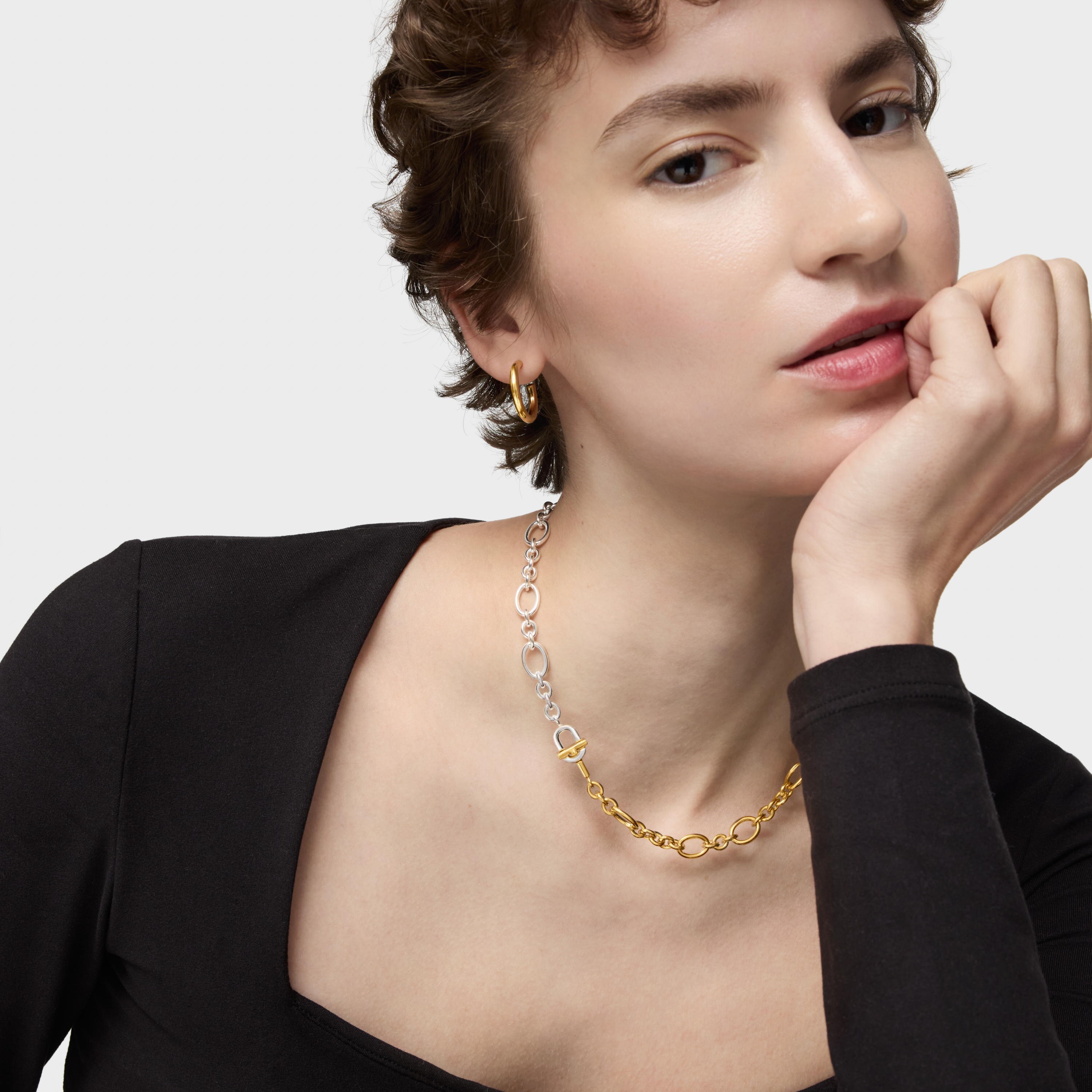 two-tone chain Necklace TOUS MANIFESTO