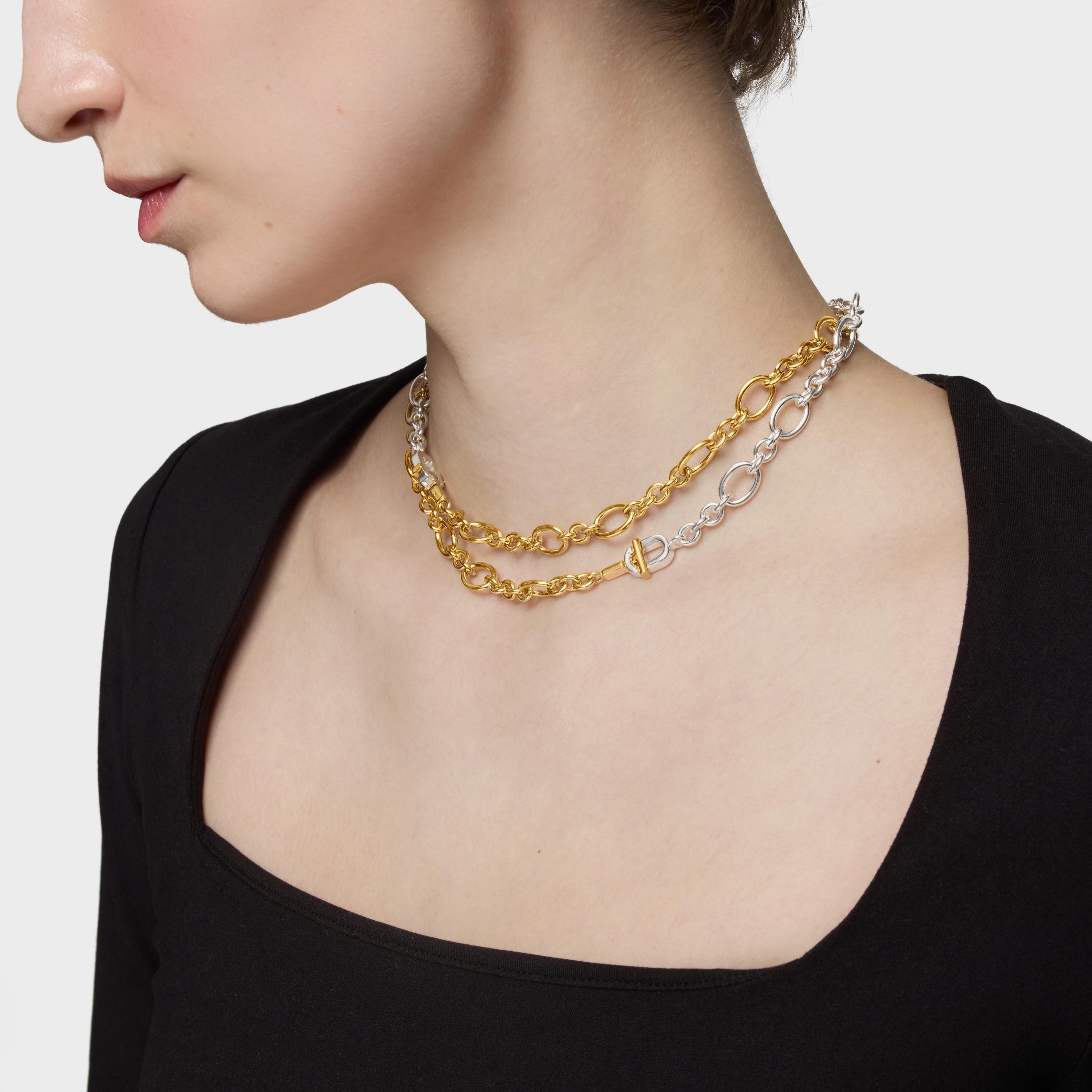 two-tone chain Necklace TOUS MANIFESTO