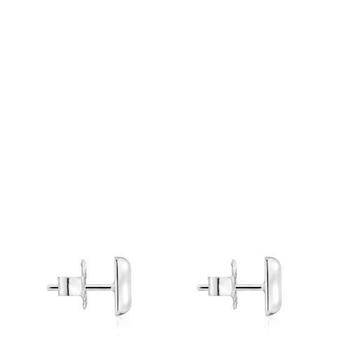 Silver bow Earrings TOUS Ribbon