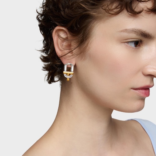 Pendientes de aro bicolor TOUS MANIFESTO